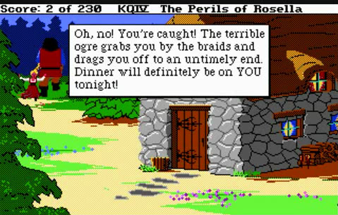 Ah, King's Quest! Instilling bad puns and ogre fear in children of the '80s everywhere!